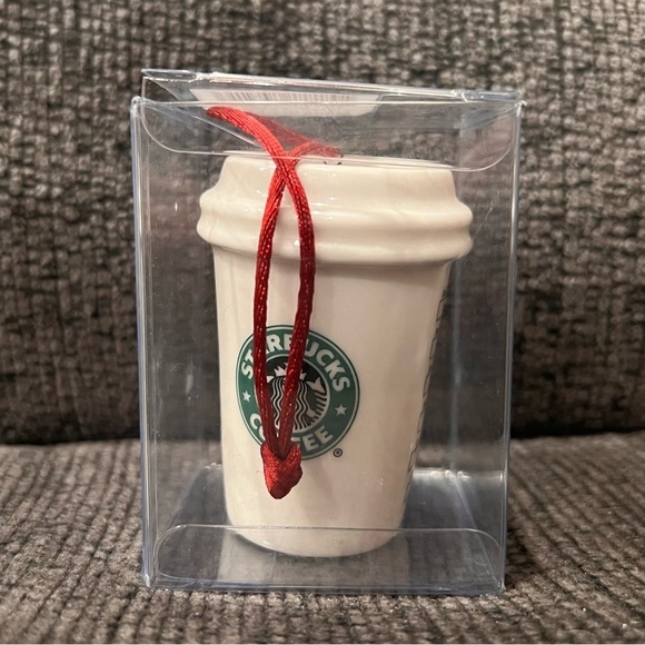 Starbucks Holiday 2007 Logo Ceramic Ornament NIB - Picture 3 of 6
